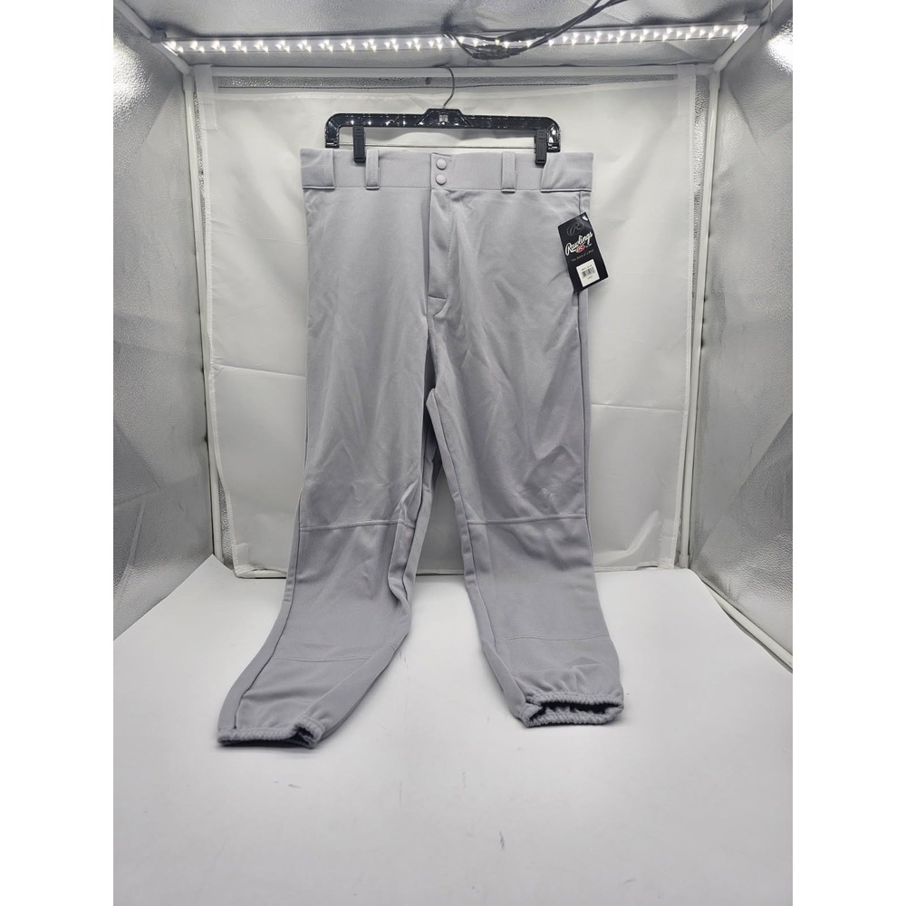 Rawlings Baseball Pants Boys Large Gray New RBBP31-BG-90 Athletic Uniform